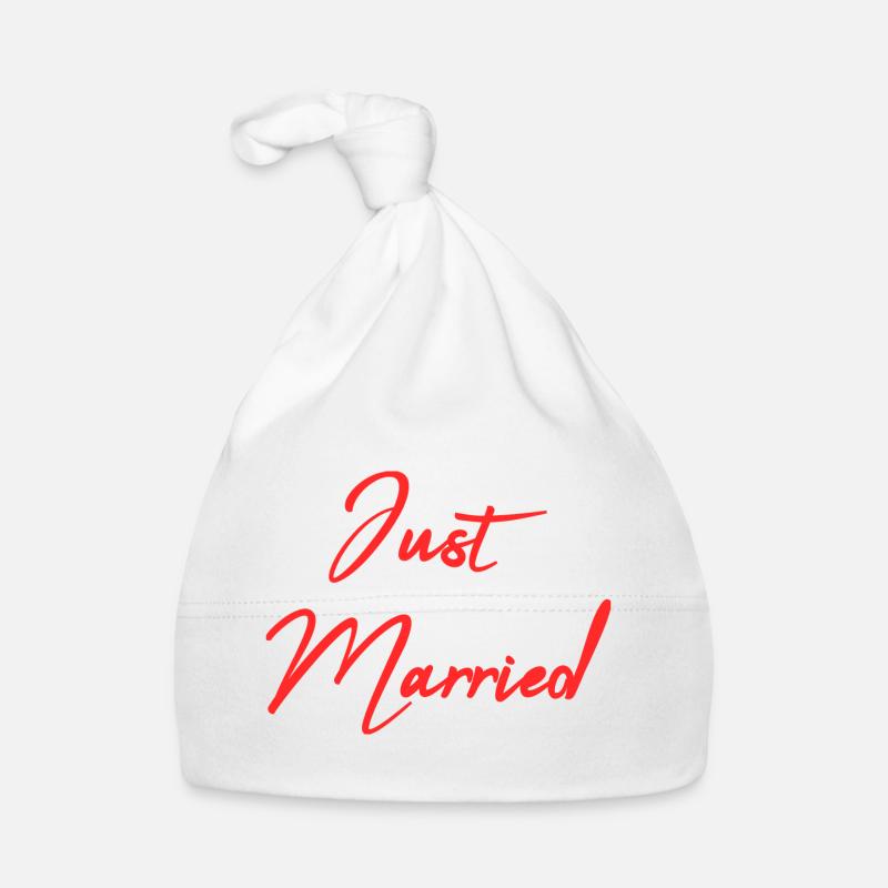 GERADE VERHEIRATET. Junggesellinnenabschied. HEILIGER VALENTIN. PAAR Baby Bio-Mütze