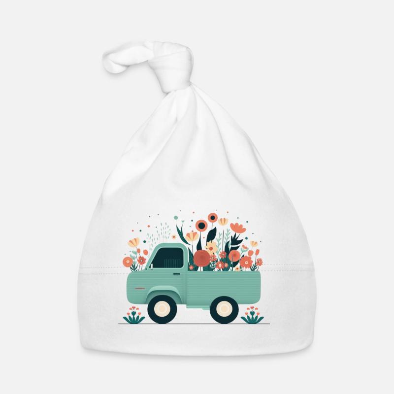 Ramasser une fleur 2 Bonnet bio Bébé