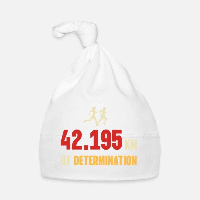 Marathon - 42 195 km de détermination Bonnet bio Bébé