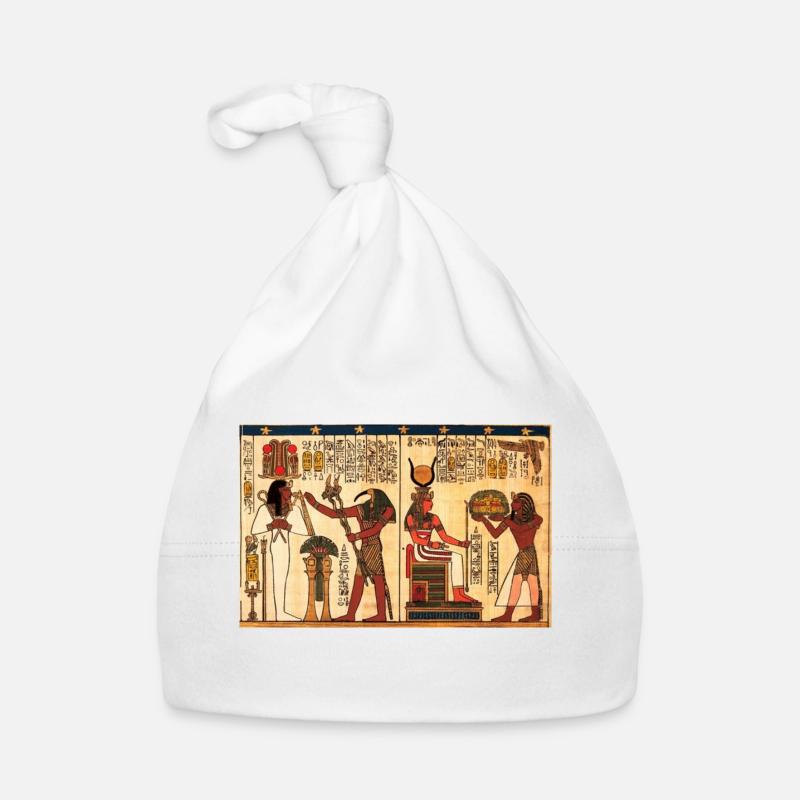 Ancient Egyptian Hiroglyphs Organic Baby Cap