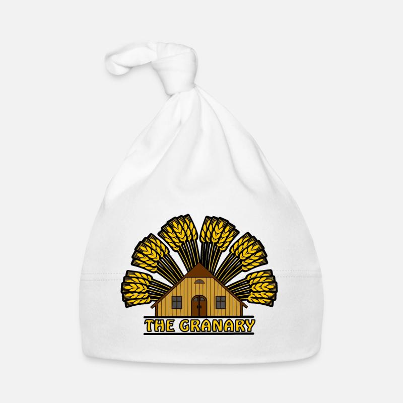 Couleur grenier avec arche de grain au-dessus Bonnet bio Bébé