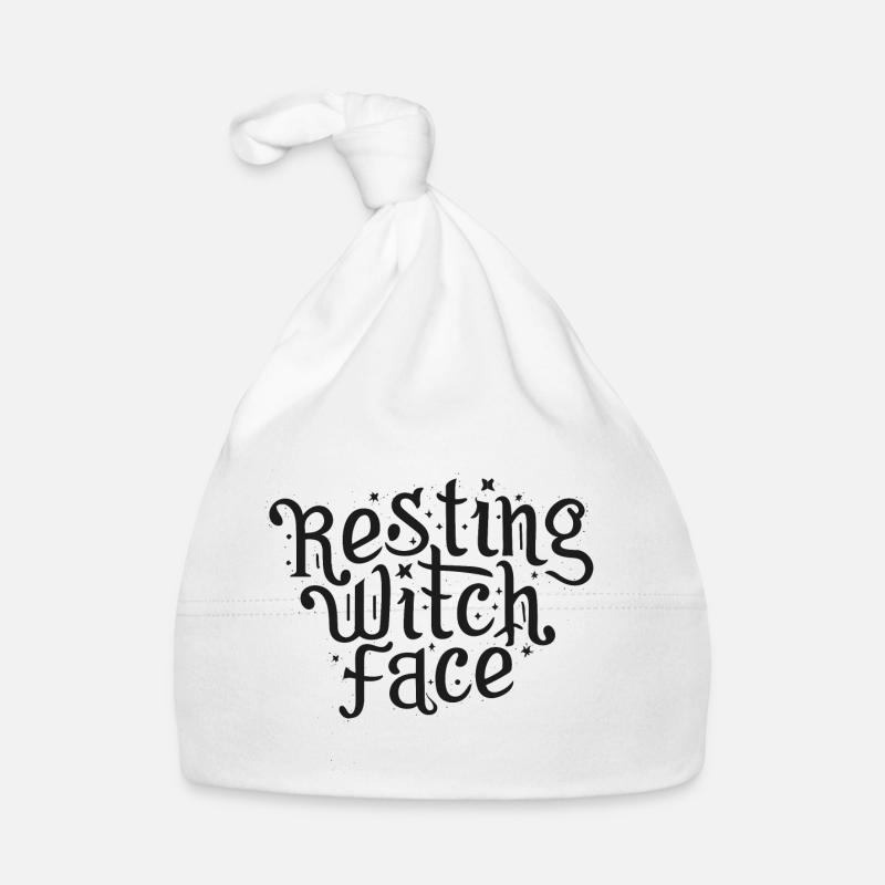 Resting Witch Face Organic Baby Cap
