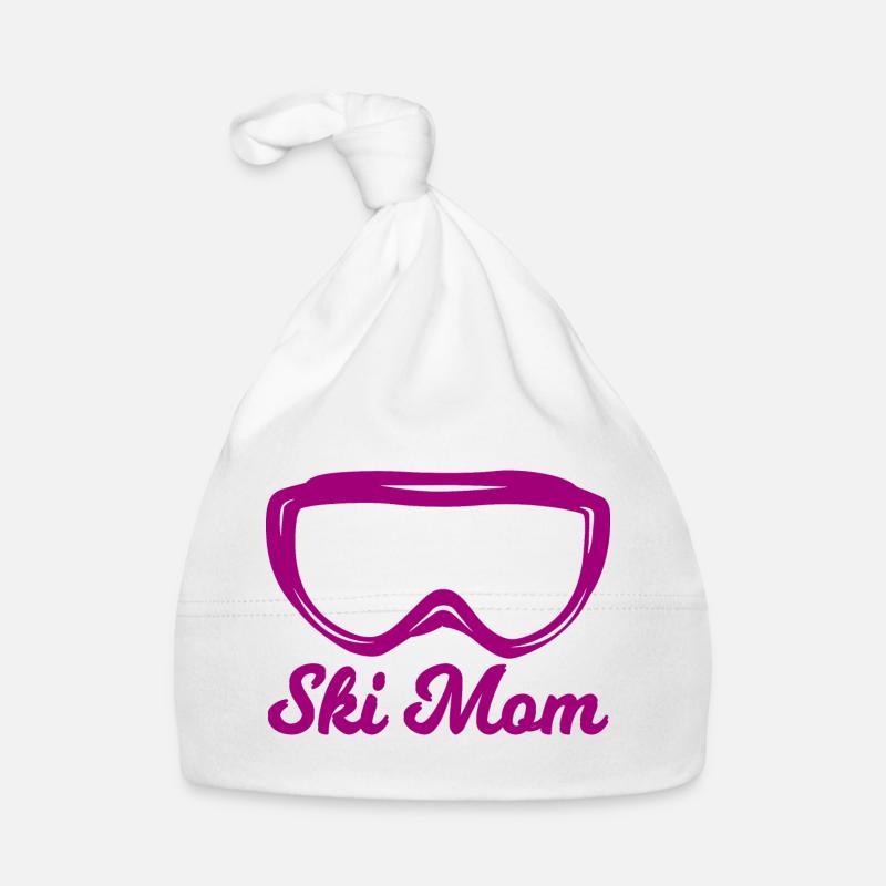 Skier Mom Organic Baby Cap