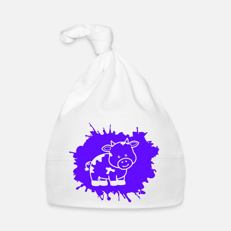 Cow Blobs Organic Baby Cap