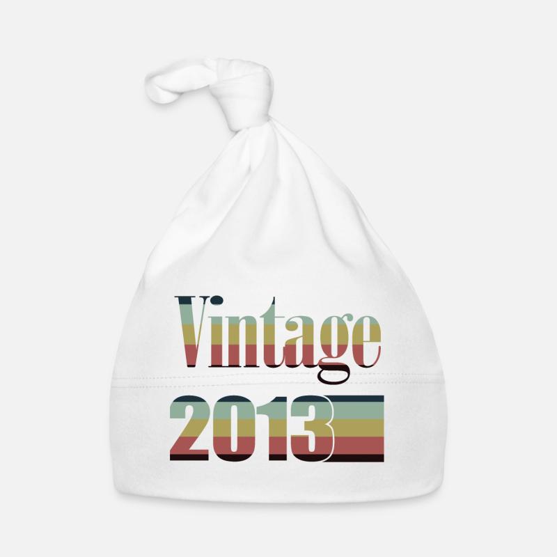 2013 Birthday 2013 Born In 2013 Birthday Organic Baby Cap