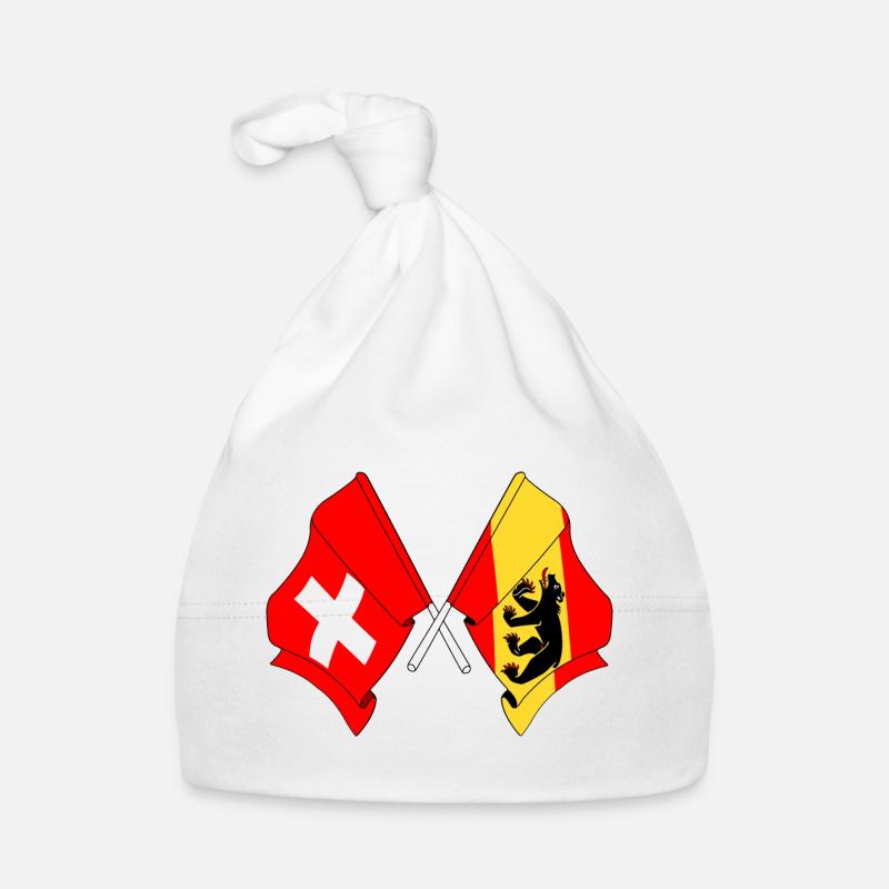 Flagge Schweiz Flagge Bern Baby Bio-Mütze