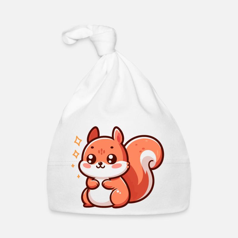 Niedliches kleines Eichhörnchen Baby Bio-Mütze