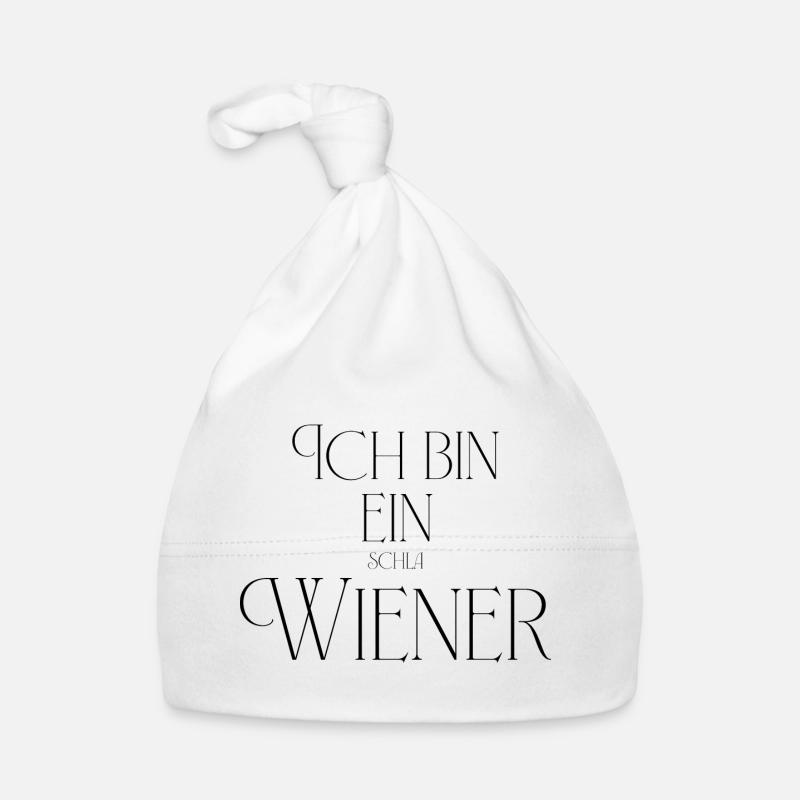 Ich bin ein (Schla) Wiener Baby Bio-Mütze