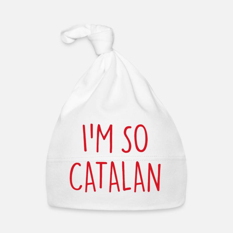 JE SUIS TELLEMENT CATALAN Catalogne catalane Bonnet bio Bébé