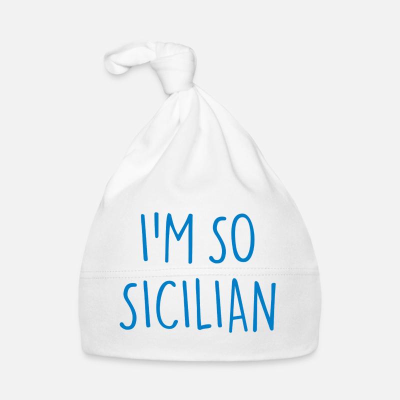 I'M SO SICILIAN Sicily Organic Baby Cap