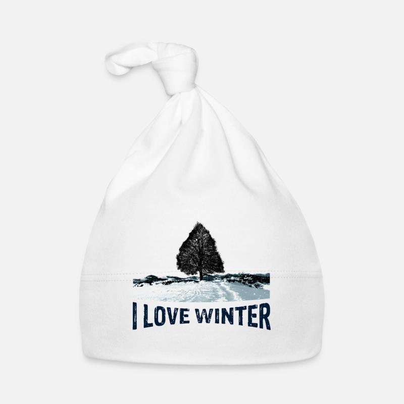 J’adore l’arbre d’hiver avec Bonnet bio Bébé