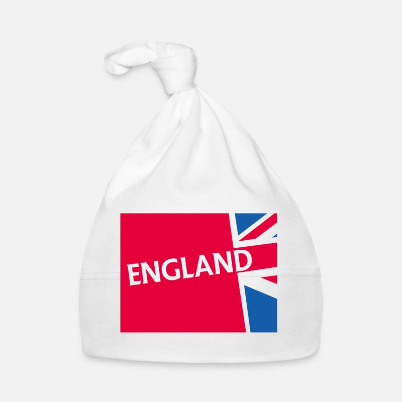 Drapeau de l’Angleterre avec une touche de modernité Bonnet bio Bébé