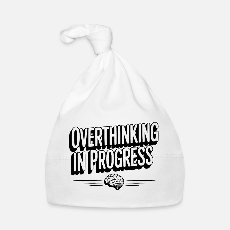 Overthinking in Progress Organic Baby Cap