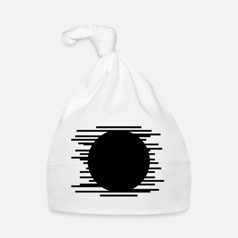 Minimalistisches Linienmusterdesign Baby Bio-Mütze