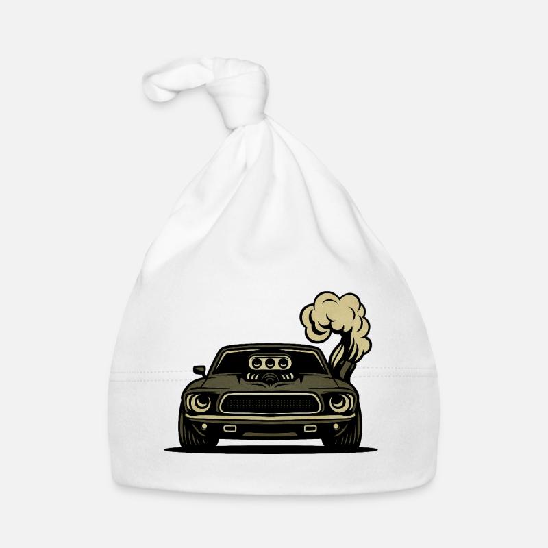 Angry car Organic Baby Cap