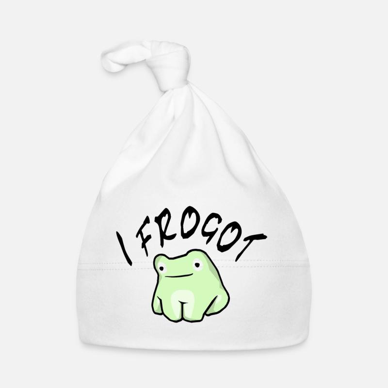 Frogot black Organic Baby Cap