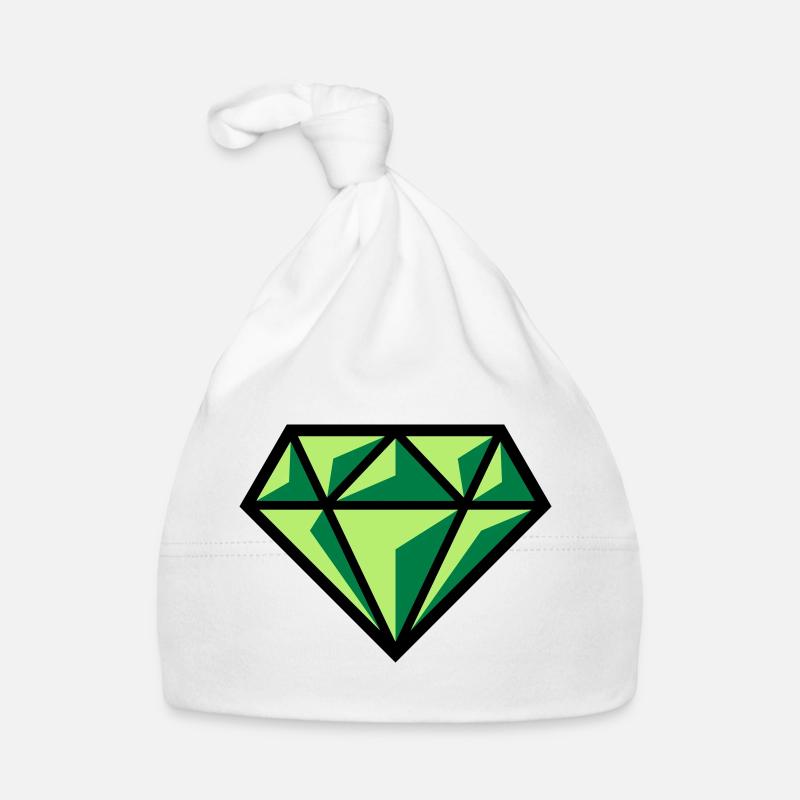 Diamond (Gemstone Brilliant Symbol / POS Gre 3C) Organic Baby Cap