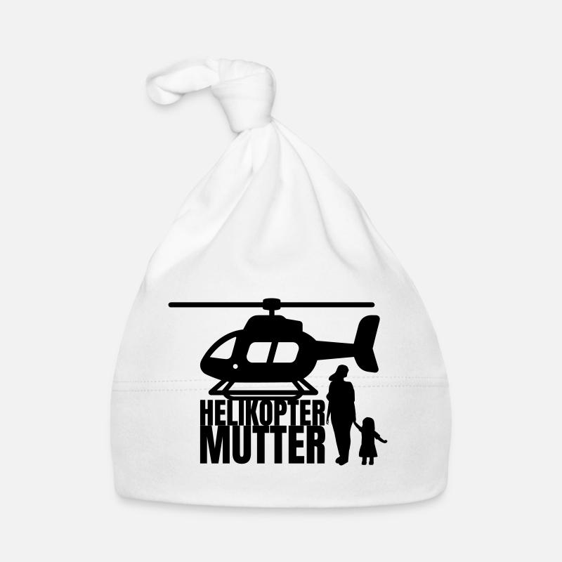 Helikopter Mutter Spruch Humor Baby Bio-Mütze