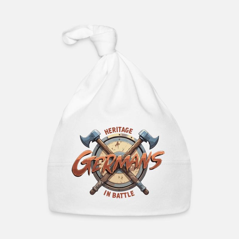 Germans Fight Shield Graphic Organic Baby Cap