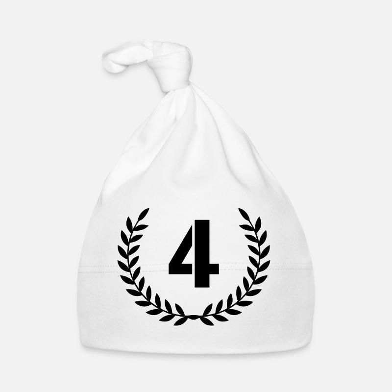 4 Kranz Baby Bio-Mütze