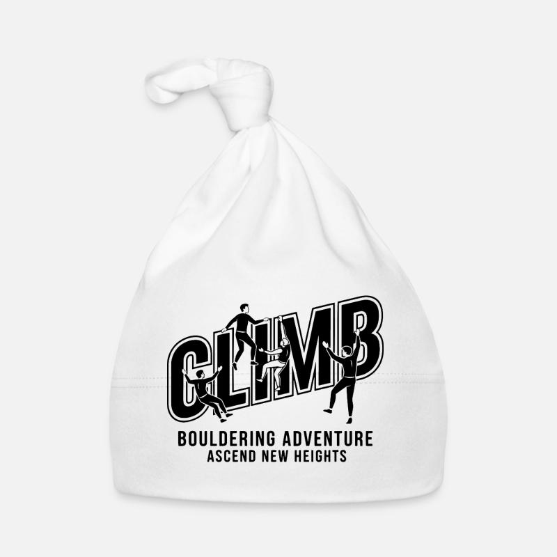 Escalade de nouveaux sommets en aventure de bloc Bonnet bio Bébé