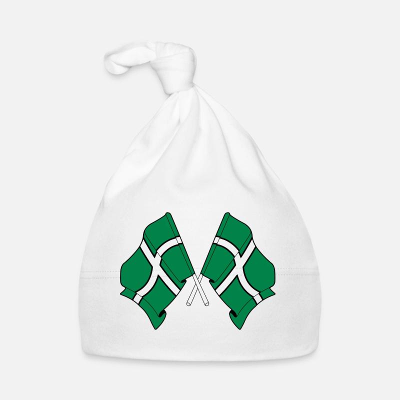 Drapeaux croisés du Devon Bonnet bio Bébé