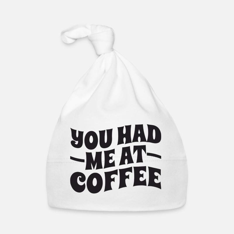 Tu m’as eu au café - Typographie Bonnet bio Bébé
