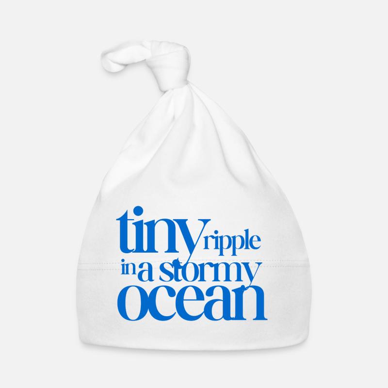 Tiny ripple in a stormy ocean Baby Bio-Mütze