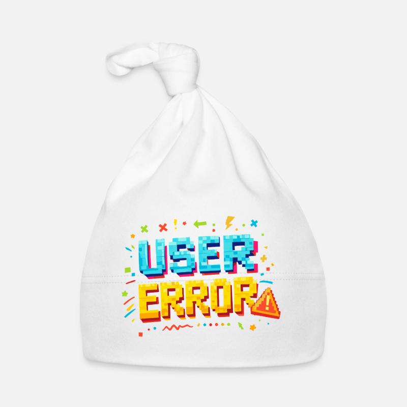 User Error Pixel Art Organic Baby Cap
