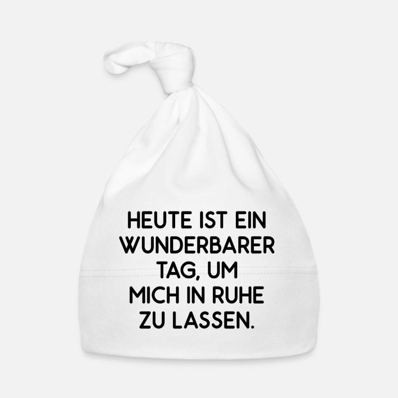 Heute ist ein wunderbarer Tag lass mich in Ruhe Baby Bio-Mütze