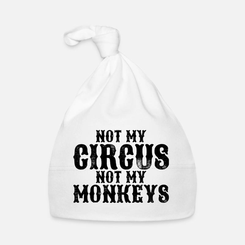 Pas mon cirque, pas mes singes Bonnet bio Bébé