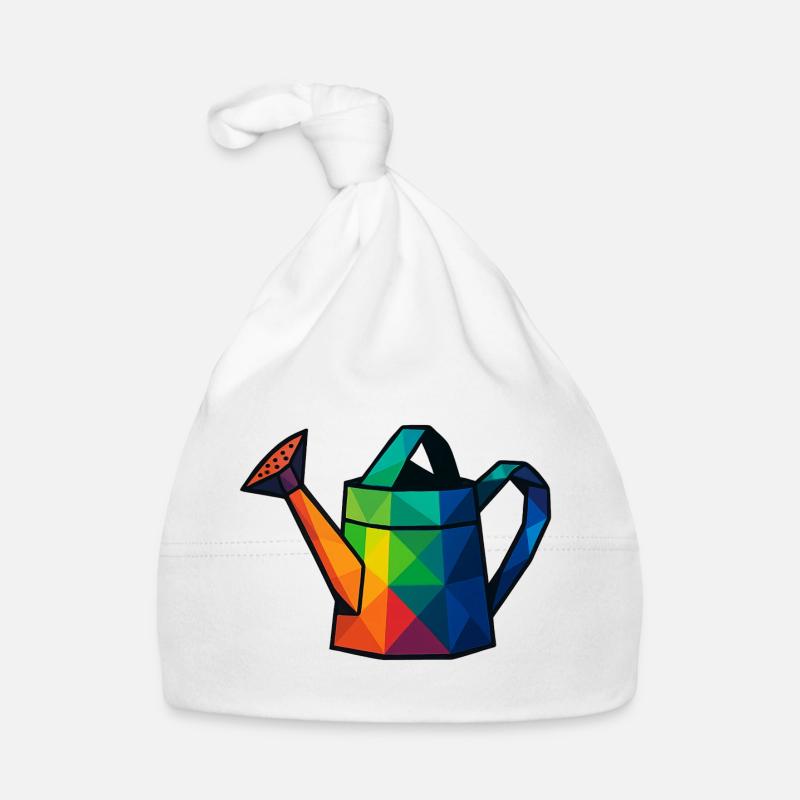 Low-Poly-Geometric Design Gießkanne Baby Bio-Mütze