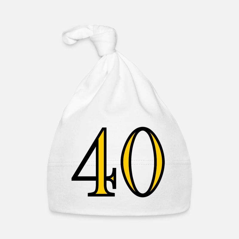 40. 40 ANS. 40e ANNIVERSAIRE. ANNIVERSAIRE 40 ANS. Bonnet bio Bébé