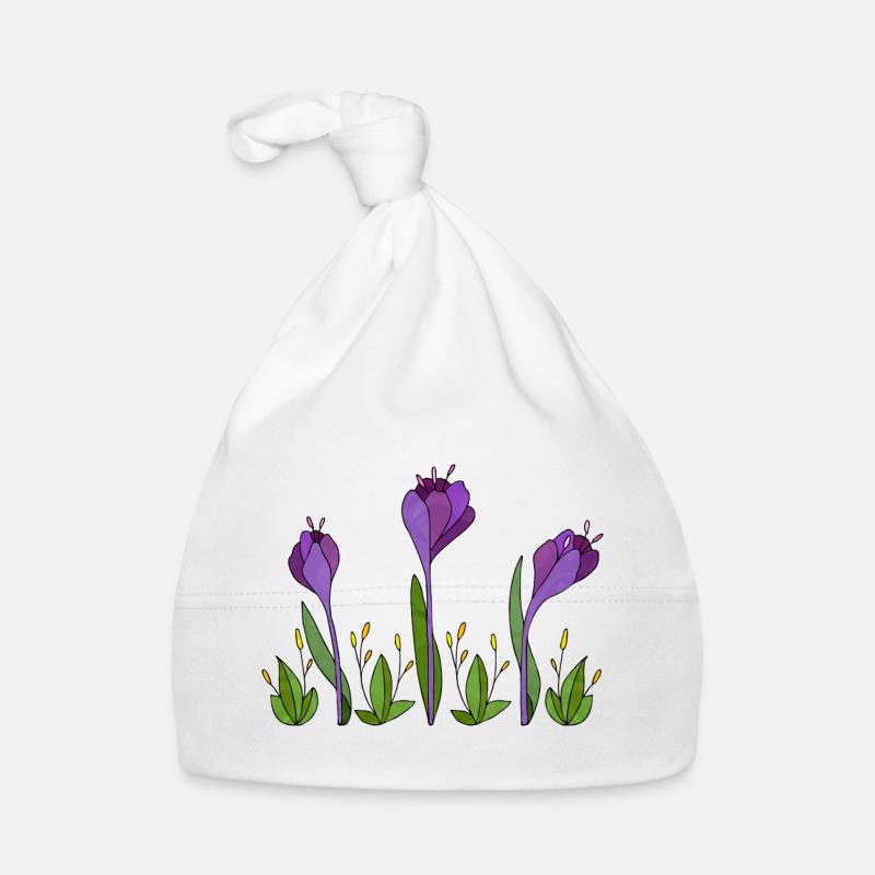 Blumen Baby Bio-Mütze