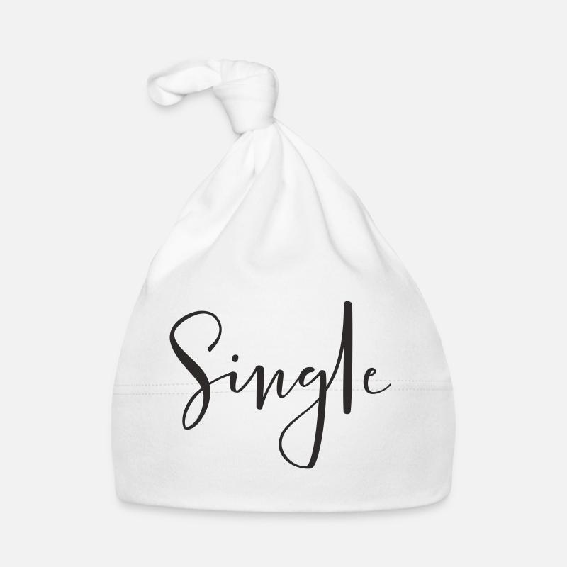 Single – Cooles Statement Textdesign Baby Bio-Mütze