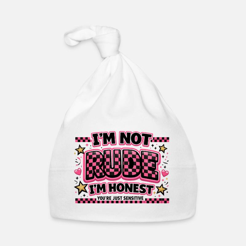 Ich bin ehrlich, nicht unhöflich Sarkasmus Ironie Baby Bio-Mütze