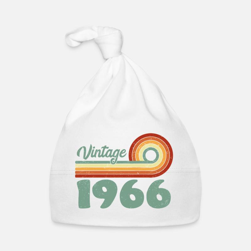 Classique 1966 Anniversaire Mémorable 1966 Rétro  Bonnet bio Bébé