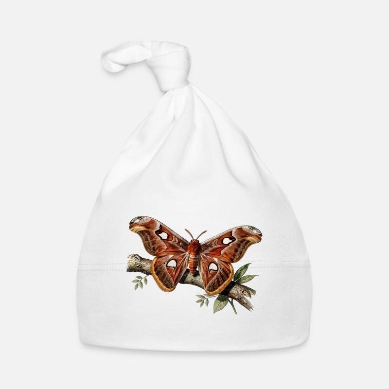 Attacus moth Organic Baby Cap