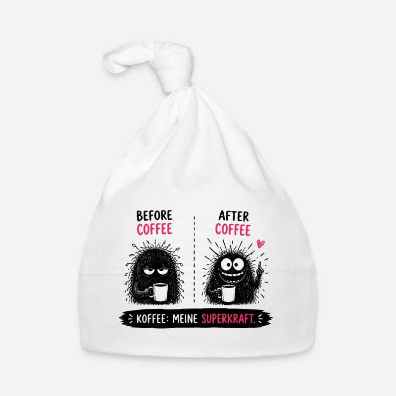  Before Coffee After Coffee Kaffee Meine Baby Bio-Mütze
