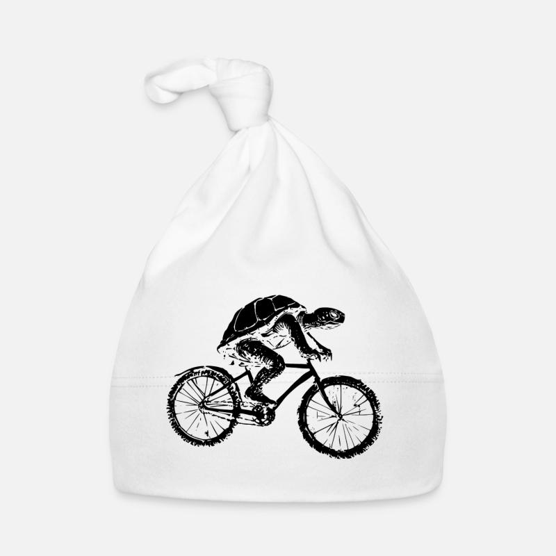 Bicycle Turtle Organic Baby Cap