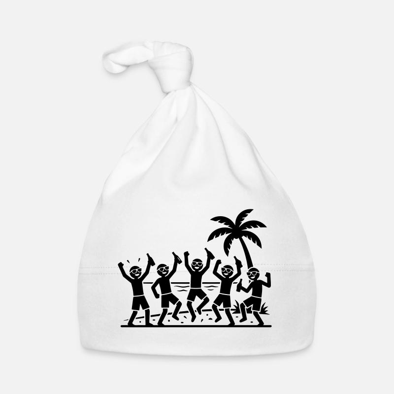 Party Beach Team Icon Organic Baby Cap