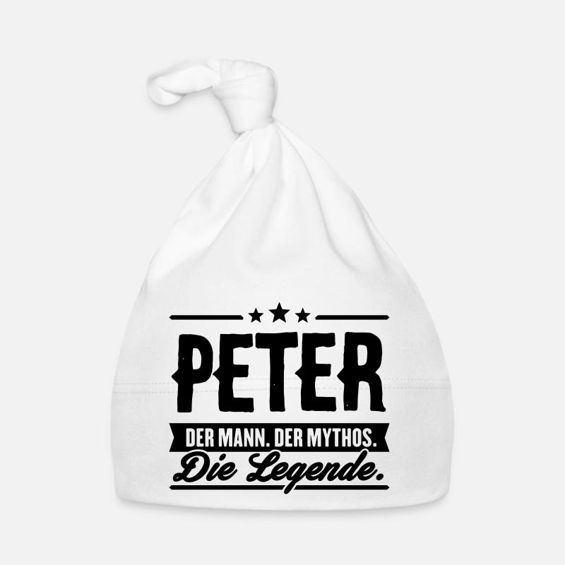 Man Myth Legend Peter Organic Baby Cap