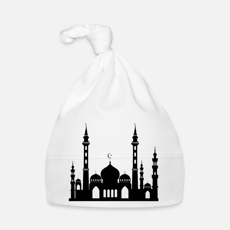 Moschee / Mosque in Arabien mit Halbmond & Stern Baby Bio-Mütze
