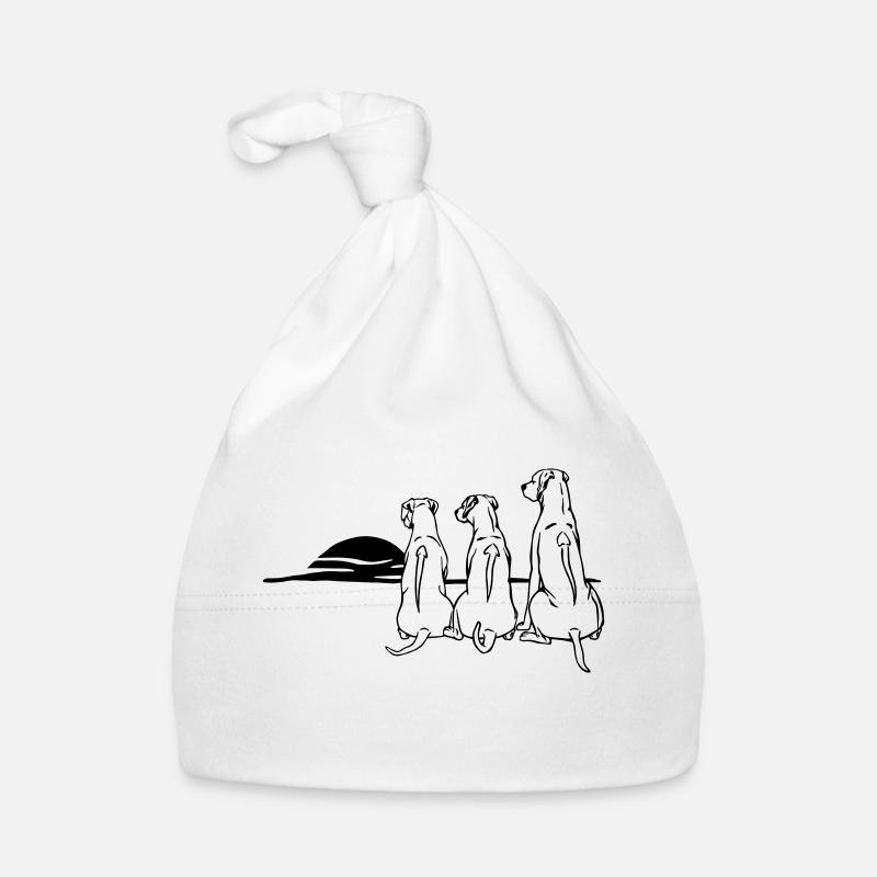 3 Rhodesian Ridgeback Organic Baby Cap