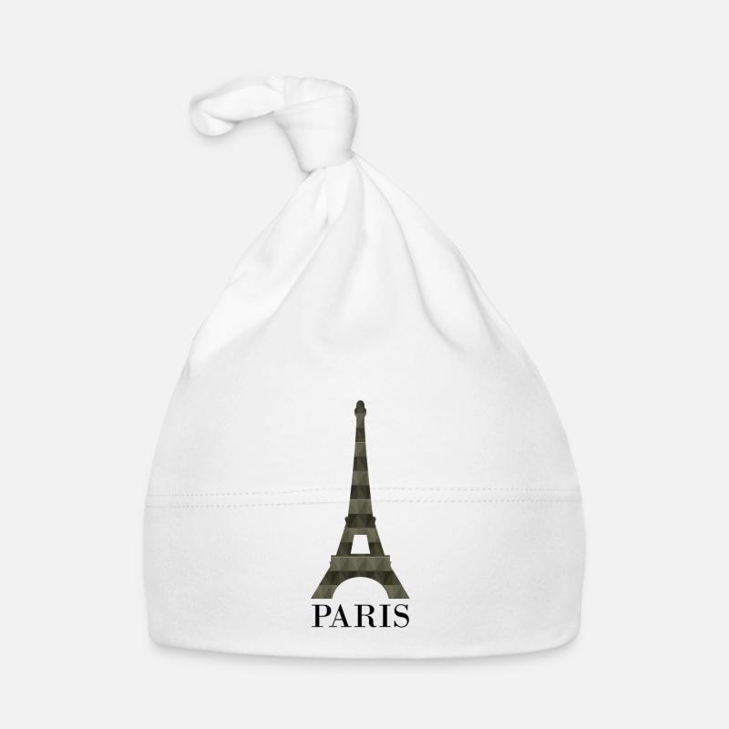 Eiffel Tower Organic Baby Cap
