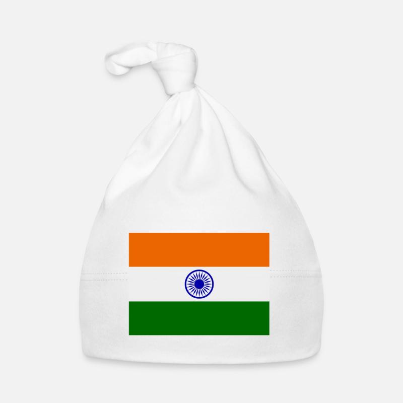 drapeau de l'inde Bonnet bio Bébé
