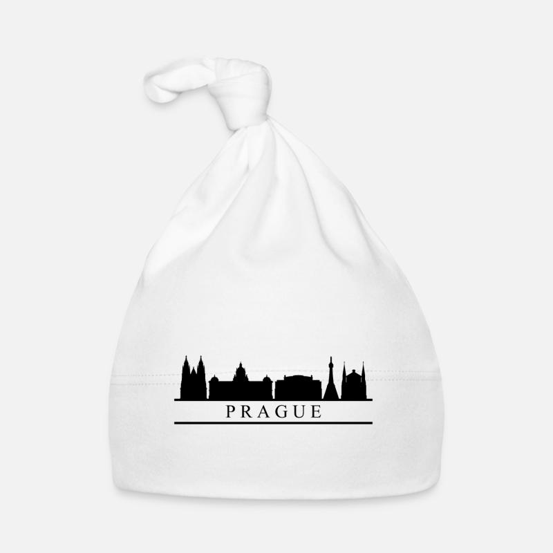 skyline prague Organic Baby Cap
