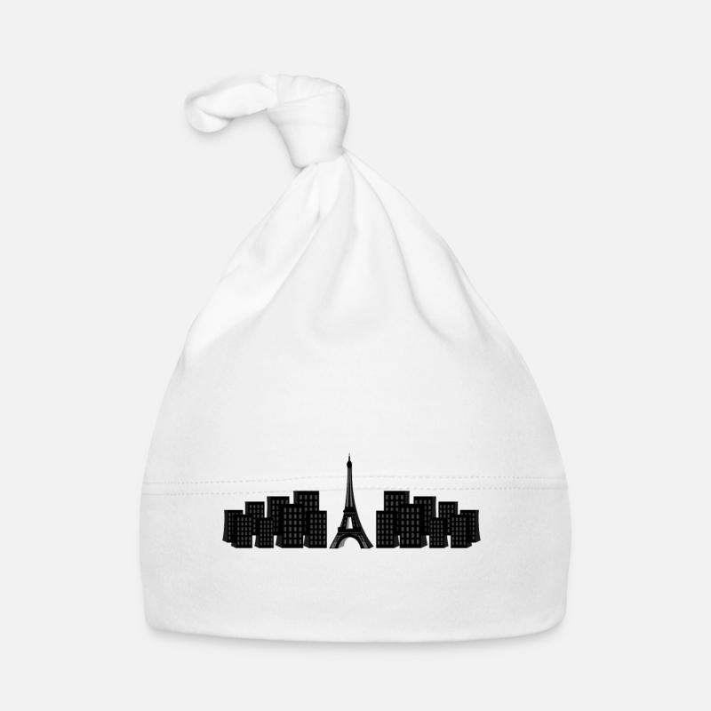 Eiffel Tower Organic Baby Cap