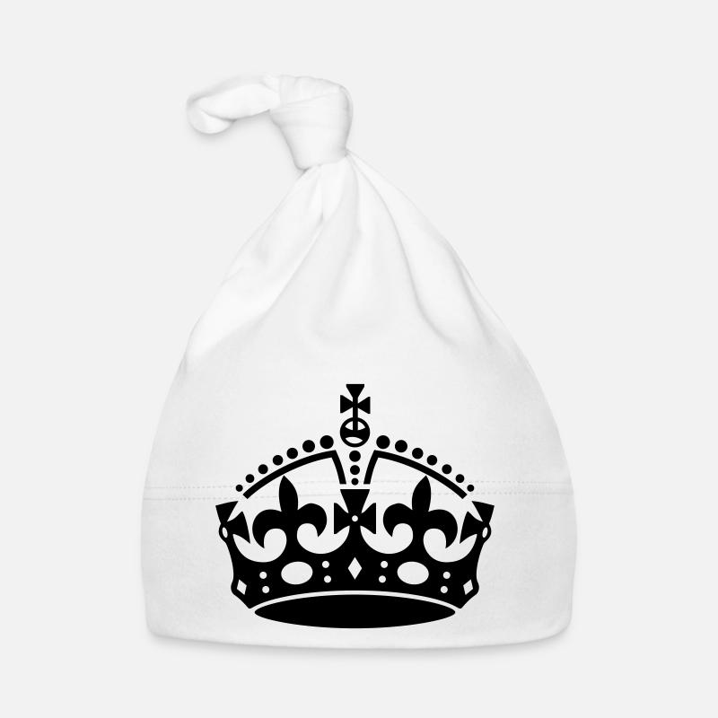 Keep Calm Crown Organic Baby Cap