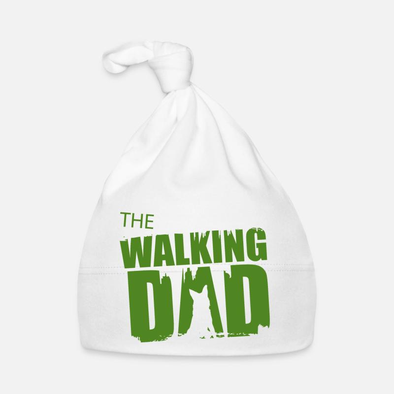 Schäferhund Walking Dad Geschenkidee Vater Gassi Baby Bio-Mütze